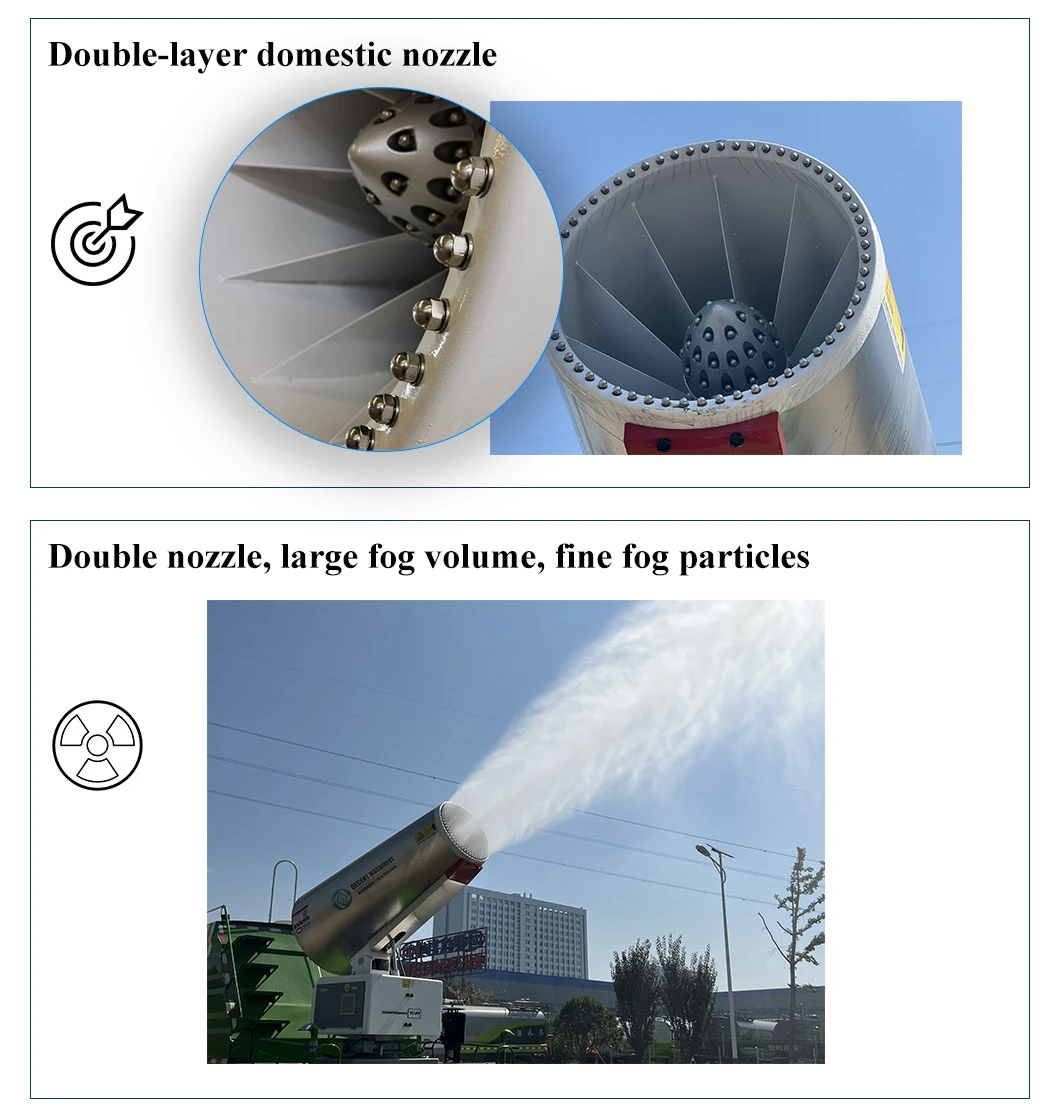 Dust Control Fighter Agriculture Water Mist Cannon Cooling Misting Equipment