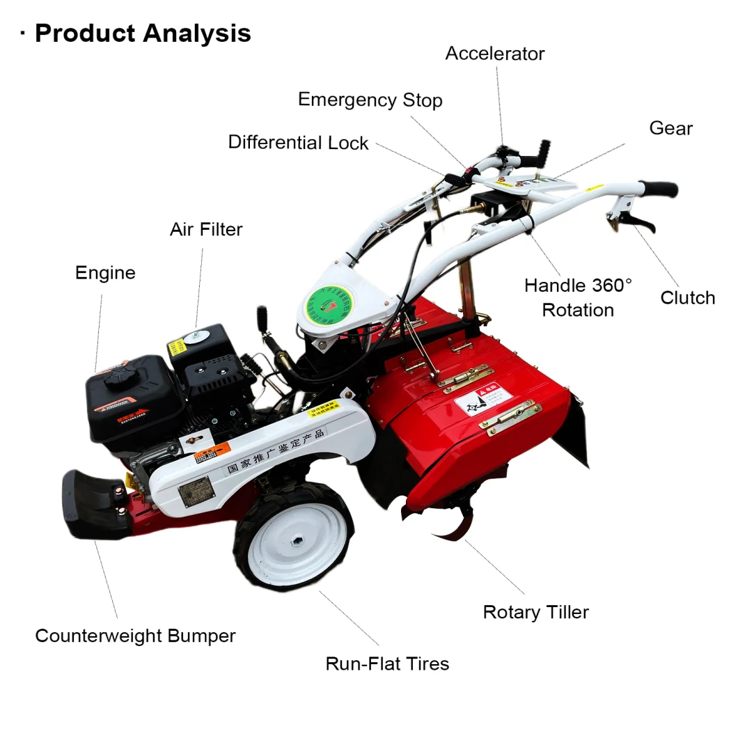 Mini Tiller Robotiller Power Tiller Tractor Manufacturer