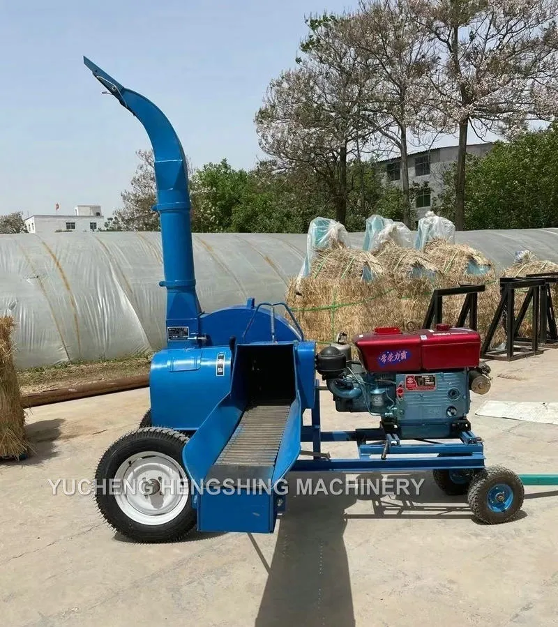 High Efficiency Cow Grass Cutting Machine Straw Chopper Silage Chaff Cutter for Livestock